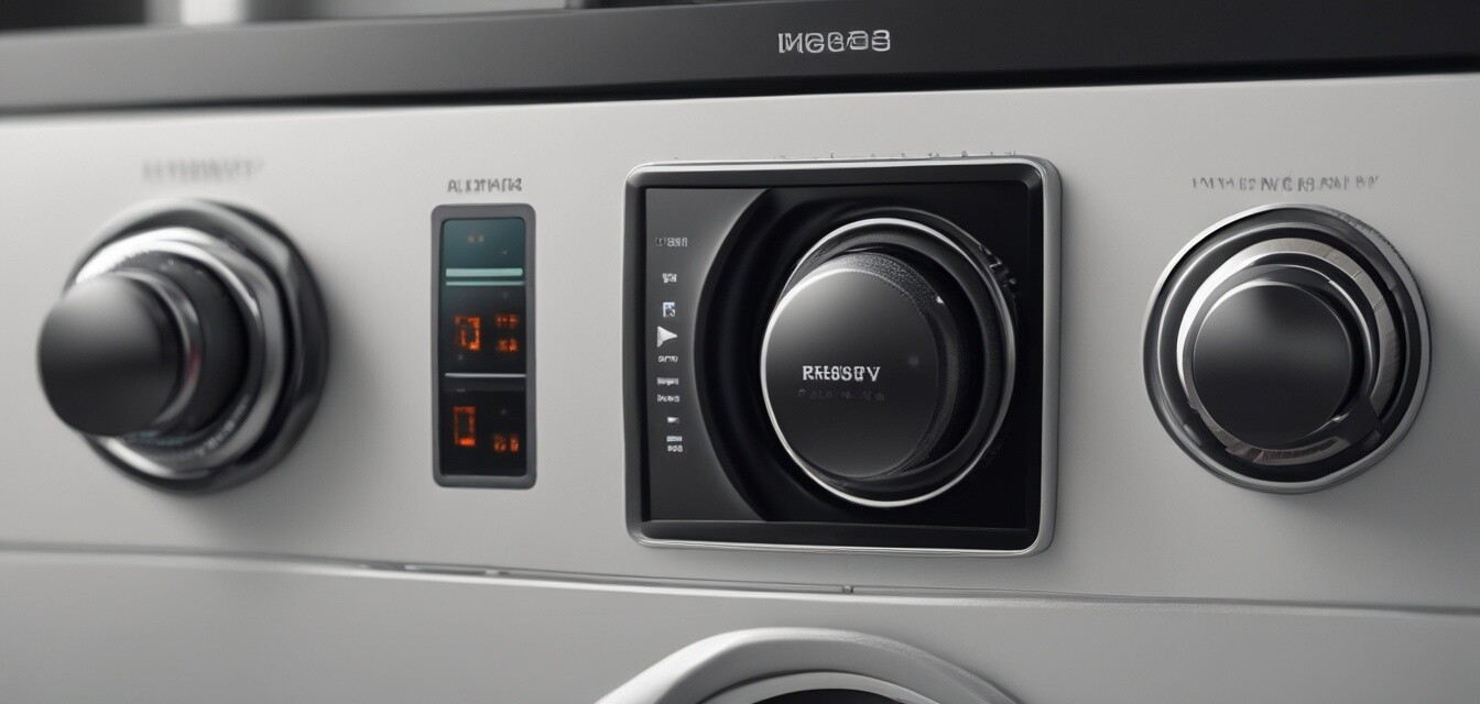 Panel de control de lavadora